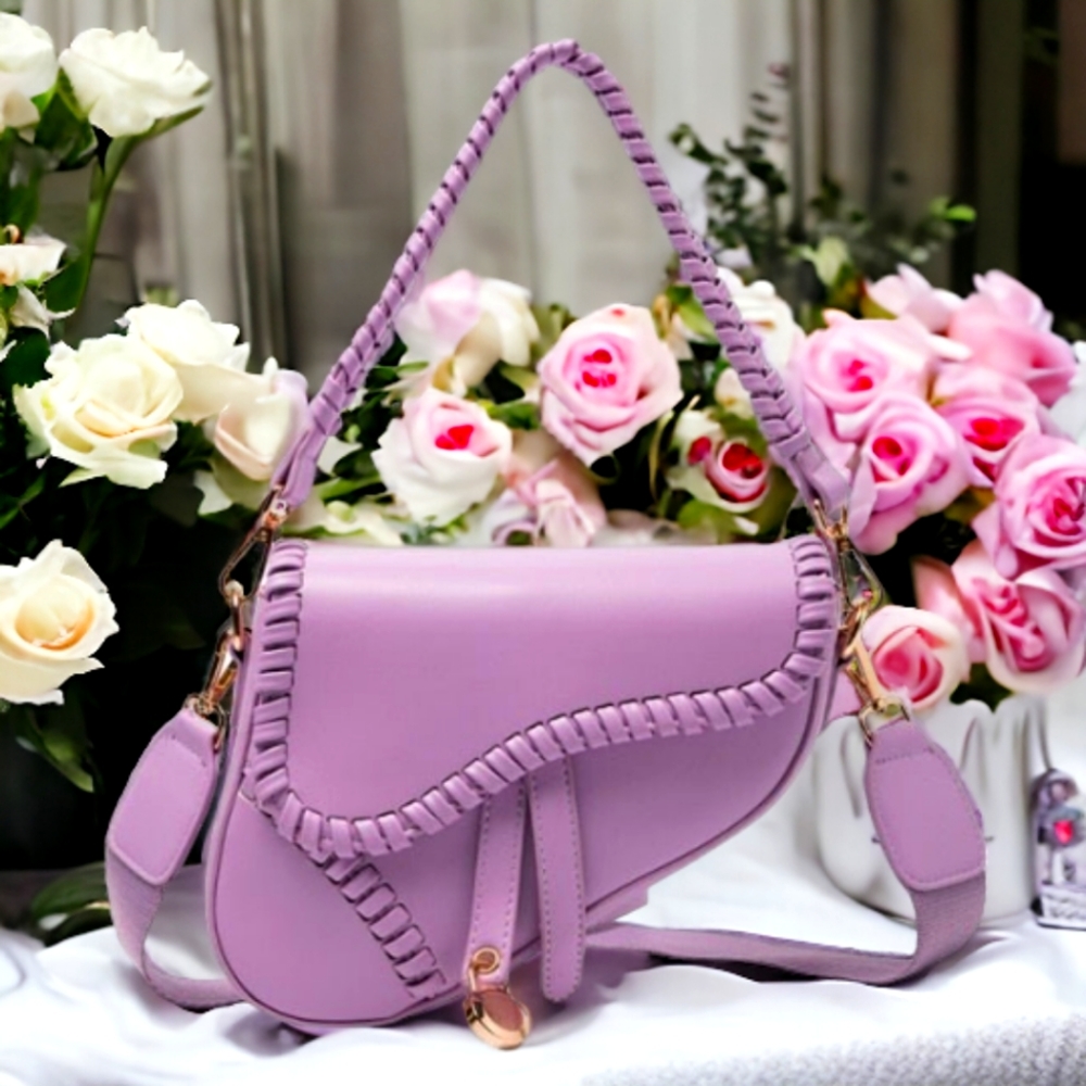 Purple Songbird Saddle Bag